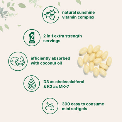 VANTAGE™ Vitamin D3 K2 Supplement Softgels