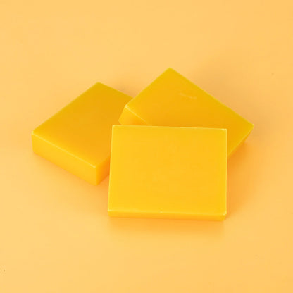 Brightening soap with lemon, turmeric, and kojic acid.